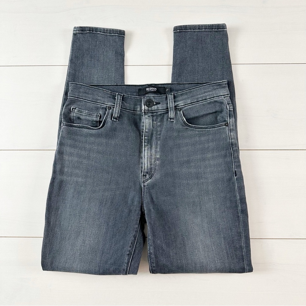 Hudson Jeans Dark Gray High Waisted Skinny Size 27